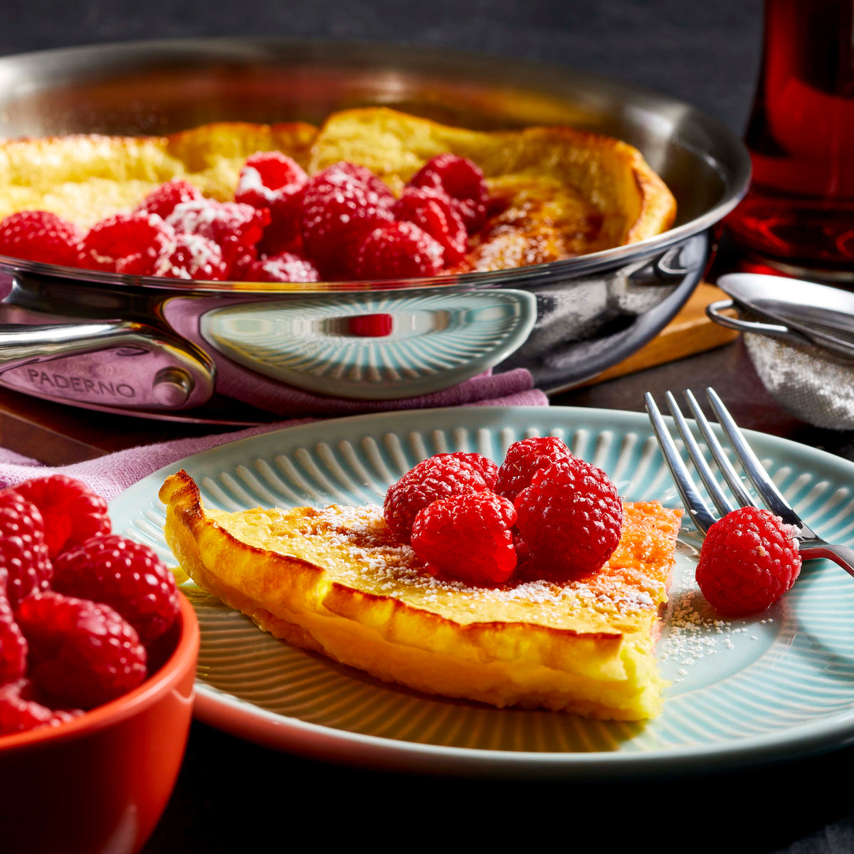 Lemony Dutch Baby with Berries – Paderno