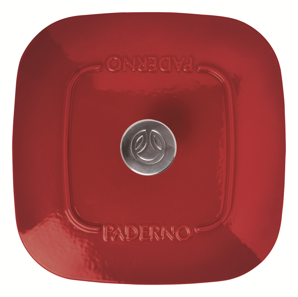 PADERNO Dutch Oven 6.5 Quarts, Red